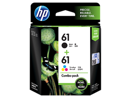 HP 61 2-pack Black/Tri-color Original Ink Cartridges (CR311AA)
