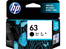 HP 63 Black Original Ink Cartridge (F6U62AA)