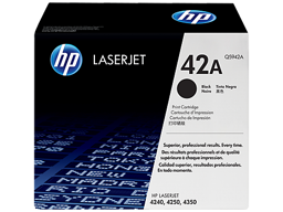 HP 42A Black Original LaserJet Toner Cartridge (Q5942A)