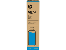 HP V87XL 500ml Cyan Bottled Ink Cartridge (7FN95A)