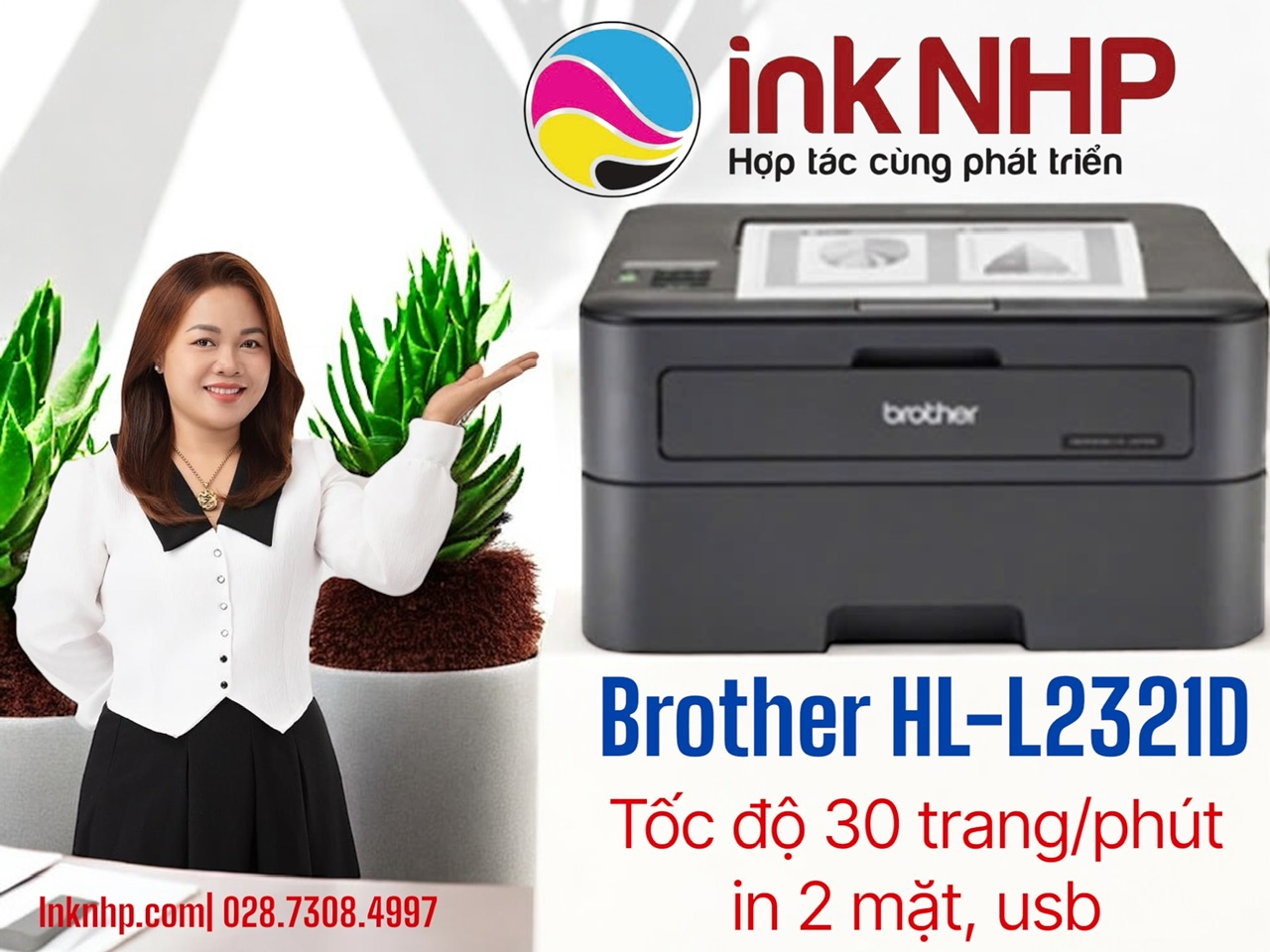 Mực in Nguyễn Hợp Phát – Đại Lý Phân Phối Máy In Brother HL-L2321D chính hãng
